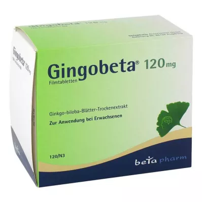 Gingobeta 120 mg filmdragerade tabletter, 120 st