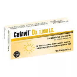 CEFAVIT D3 1 000 I.U. filmdragerade tabletter, 100 st