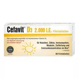CEFAVIT D3 2 000 I.U. filmdragerade tabletter, 60 st