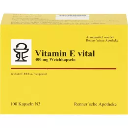 VITAMIN E VITAL 400 mg Rennersche Apotheke Soft C., 100 st