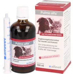 PULMO ALFA Flytande tilläggsfoder för hundar/katter, 100 ml