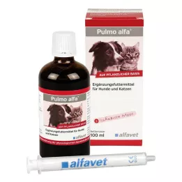PULMO ALFA Flytande tilläggsfoder för hundar/katter, 100 ml