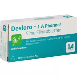 DESLORA-1A Pharma 5 mg filmdragerade tabletter, 20 kapslar
