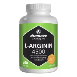 L-ARGININ HOCHDOSIERT 4 500 mg kapslar, 360 st