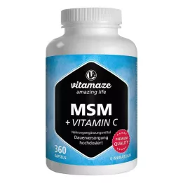MSM HOCHDOSIERT+Vitamin C-kapslar, 360 st
