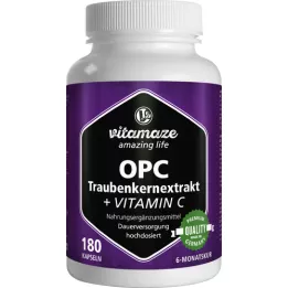 OPC TRAUBENKERNEXTRAKT högdos+vitamin C-kapslar, 180 st