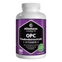 OPC TRAUBENKERNEXTRAKT högdos+vitamin C-kapslar, 180 st