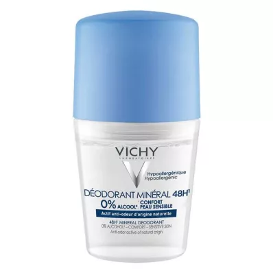 VICHY DEO Roll-on Mineral 48h utan aluminium, 50 ml