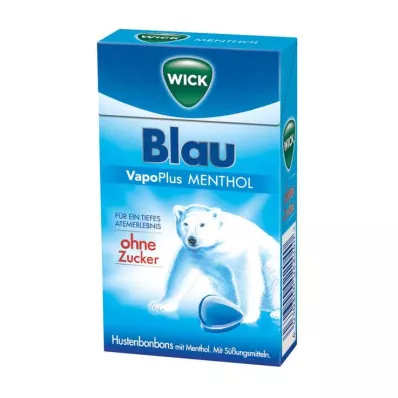 WICK BLAU Mentolgodis utan socker Clickbox, 46 g