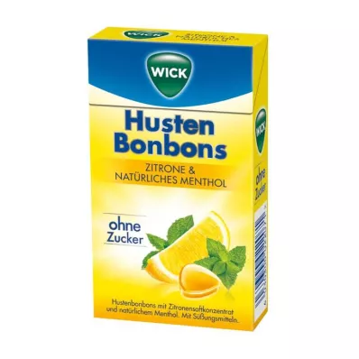WICK citron &amp; naturlig mentol godis utan socker Clickbox, 46 g