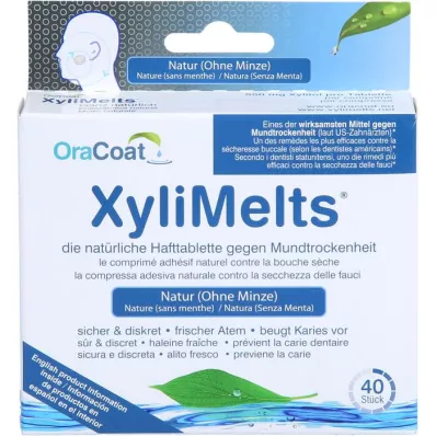 ORACOAT XyliMelts självhäftande tabletter utan mint, 40 st