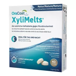 ORACOAT XyliMelts självhäftande tabletter utan mint, 40 st