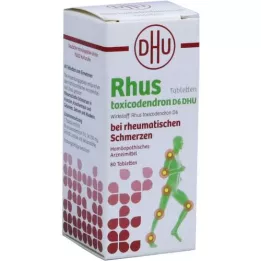 RHUS TOXICODENDRON D 6 Tablett mot reumatisk smärta, 80 st