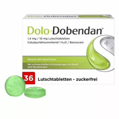 Dolo-Dobendan 1,4 mg / 10 mg sugtabletter, 36 st Dolo-Dobendan 1,4 mg / 10 mg sugtabletter, 36 st