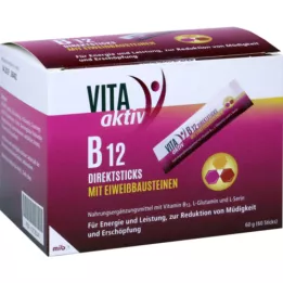 VITA AKTIV B12 Direct Sticks med proteinbyggstenar, 60 st