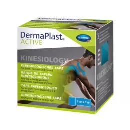 DERMAPLAST Active Kinesiology Tape 5 cmx5 m blå, 1 st