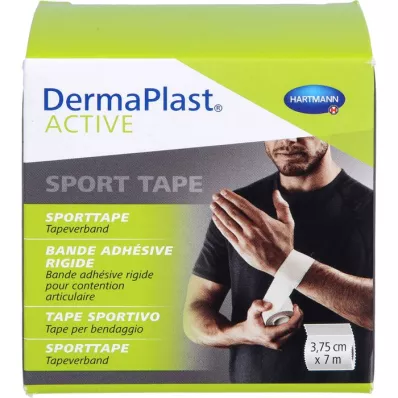 DERMAPLAST Active Sport Tape 3,75 cmx7 m vit, 1 st