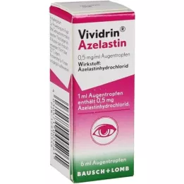 VIVIDRIN Azelastin 0,5 mg/ml ögondroppar, 6 ml