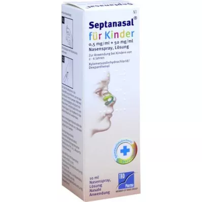 SEPTANASAL för barn 0,5 mg/ml + 50 mg/ml Nasens, 10 ml