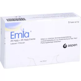 EMLA 25 mg/g + 25 mg/g kräm + 12 Tegaderm Pl., 5X5 g