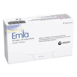 EMLA 25 mg/g + 25 mg/g kräm + 12 Tegaderm Pl., 5X5 g