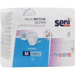 SENI Active Super Incontinence Brief Disposable M, 10 st