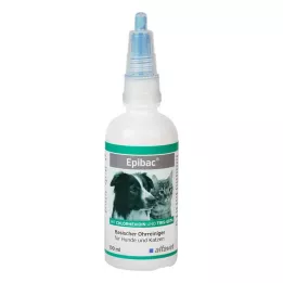 EPIBAC alkalisk öronrengöring för hundar/katter, 100 ml