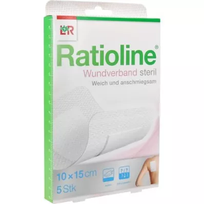 RATIOLINE Sårförband 15x10 cm sterilt, 5 st