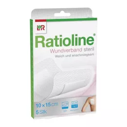 RATIOLINE Sårförband 15x10 cm sterilt, 5 st