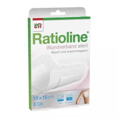RATIOLINE Sårförband 15x10 cm sterilt, 5 st RATIOLINE Sårförband 15x10 cm sterilt, 5 st