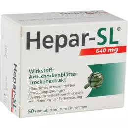 HEPAR-SL 640 mg filmdragerade tabletter, 50 st