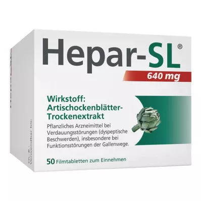 HEPAR-SL 640 mg filmdragerade tabletter, 50 st HEPAR-SL 640 mg filmdragerade tabletter, 50 st