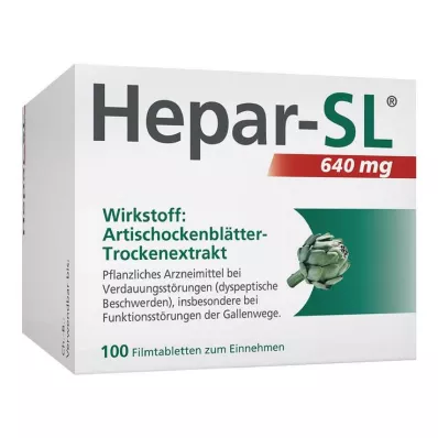 HEPAR-SL 640 mg filmdragerade tabletter, 100 st HEPAR-SL 640 mg filmdragerade tabletter, 100 st