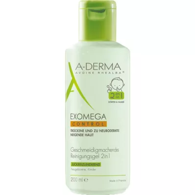 A-DERMA EXOMEGA CONTROL Rengöringsgel 2in1, 200 ml