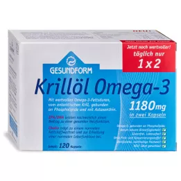 GESUNDFORM Krillolja 1180 mg Antarktis kapslar, 120 st