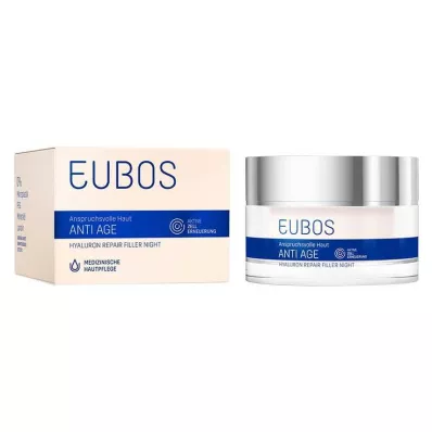 EUBOS ANTI-AGE Hyaluron Repair Filler Nattkräm, 50 ml