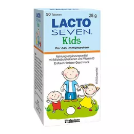LACTO SEVEN Kids Smak av jordgubb och hallon Tabletter, 50 st