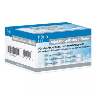 INJEKTIONSPFLASTER Silikofix 2x4 cm Höga, 100 st INJEKTIONSPFLASTER Silikofix 2x4 cm Höga, 100 st