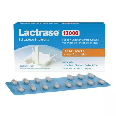 LACTRASE 12 000 FCC kapslar, 45 st LACTRASE 12 000 FCC kapslar, 45 st