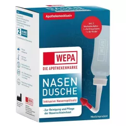 WEPA Nasal dusch med 10x2,95 g nasalt sköljsalt, 1 p