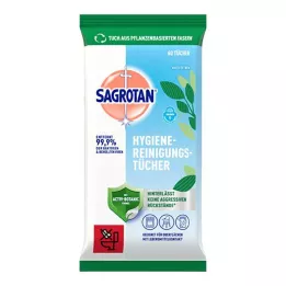 SAGROTAN Rengöringsservetter för hygien, 60 st
