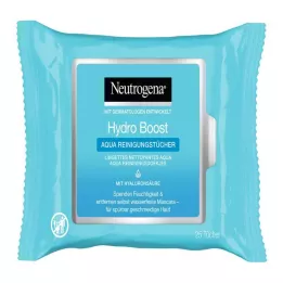 NEUTROGENA Hydro Boost Aqua rengöringsservetter, 25 st