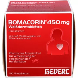 BOMACORIN 450 mg hagtornstabletter, 100 st