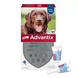 ADVANTIX Spot-on-lösning för applicering på huden för hundar 25-40 kg, 4X4,0 ml