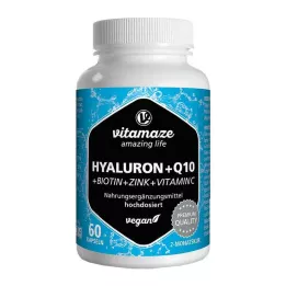 HYALURONSÄURE 200 mg högdos + koenzym Q10 vegan, 60 st
