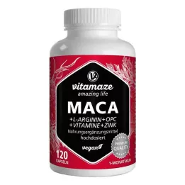 MACA 10:1 högdos+L-Arginin+OPC+Vit.vegan Kps., 120 st