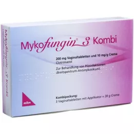 MYKOFUNGIN 3 Combi 200 mg vaginaltablett + 10 mg/g cre, 1 P