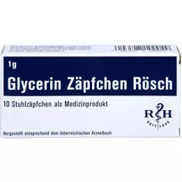 GLYCERIN ZÄPFCHEN Rösch 1 g mot förstoppning, 10 st