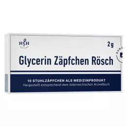 GLYCERIN ZÄPFCHEN Rösch 2 g mot förstoppning, 10 st