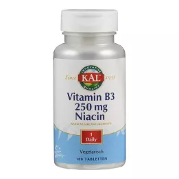 VITAMIN B3 NIACIN 250 mg tabletter, 100 st